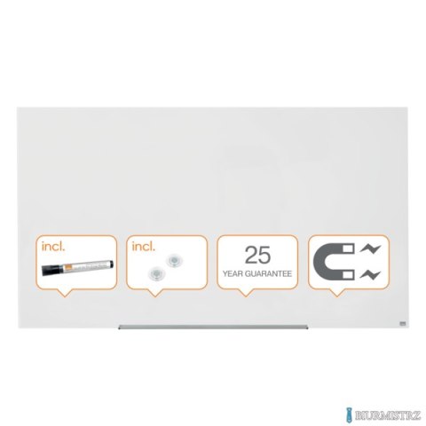 Szklana tablica Nobo Impression Pro 1883x1053mm, lśniąca biel 1905178