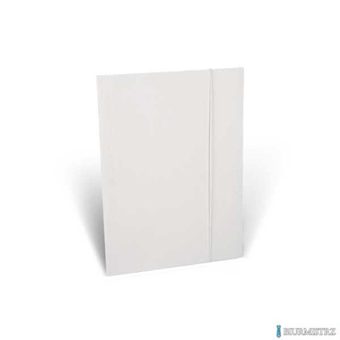 Teczka biurowa z gumką,biała A4 - 350g/m2 *6622 ST.MAJEWSKI