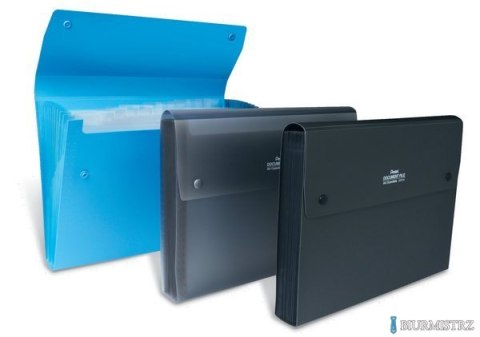 Teczka harmonijkowa A4 13kiesz .niebieska przezroczysta DCD14CT PENTEL