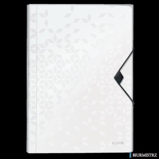 Teczka z 6 przegródkami PP Leitz WOW, biała 45890001