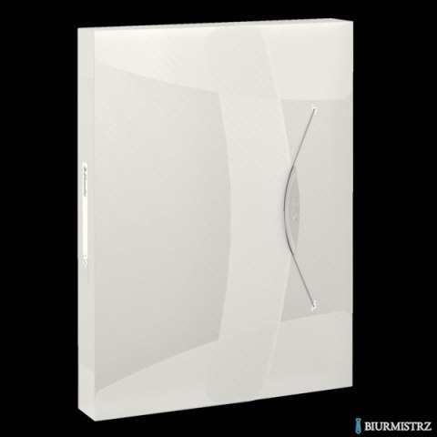 Teczka z gumką ESSELTE VIVIDA 40mm biała 624050