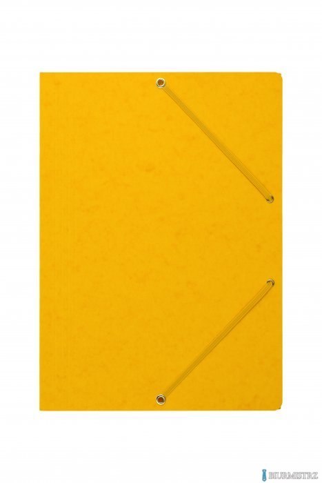 Teczka z gumką rogi DOTTS A4 preszpan żółta 390g
