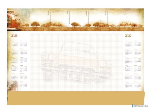 Terminarz - Planer A2 z listwą 2026 Auto Michalczyk i Prokop T-1-A2-6 kalendarz biuwar