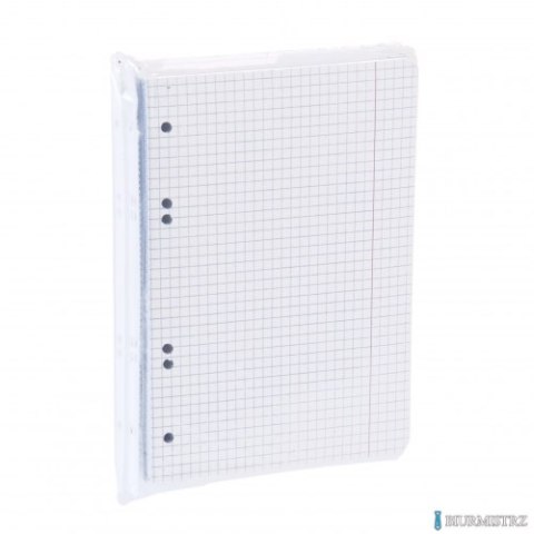 Wkład do segregatora A5 biały kratka 50ark.
