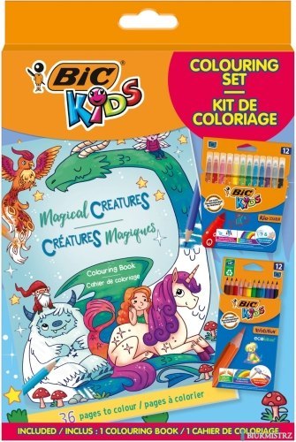 Zestaw z kolorowanką BIC Kids Igloo Colouring Set CFP+CP 511041