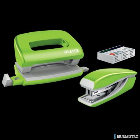 Zszywacz i dziurkacz mini WOW j.zielony 55612064 LEITZ