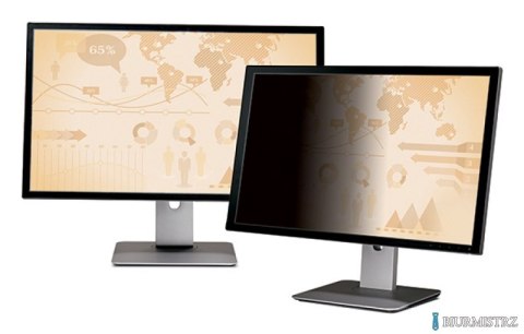 Bezramkowy filtr prywatyzujący 3M_ (PF23.0W9), do monitorów, 16:9, 23, czarny