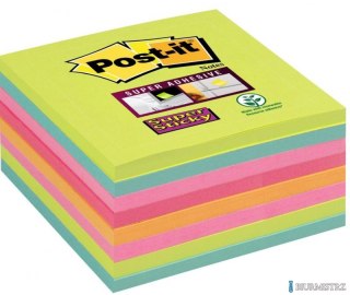 Bloczek samoprzylepny POST-IT_ Super sticky (654-8SS-RBW), 76x76mm, 8x45 kart., paleta tęczowa, 3M-70006852159