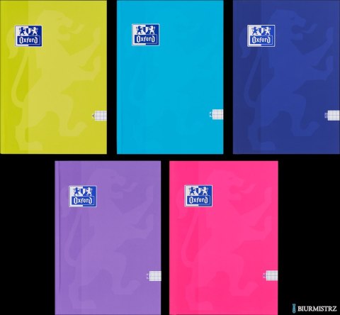 Brulion Oxford Touch Szyty A5 60 kartek 90 g kratka 5x5 mm 400175259