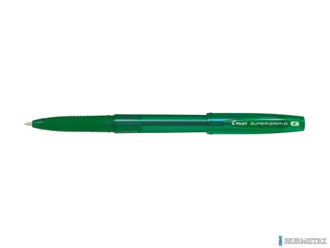 Długopis olejowy ze skuwką PILOT SUPER GRIP zielony BPS-GG-F-G