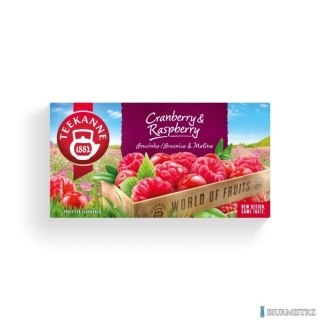 Herbata TEEKANNE żurawina i malina 20 kopert