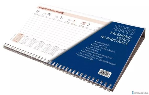 Kalendarz leżący na podstawce KB048B mix 2026 WOKÓŁ NAS