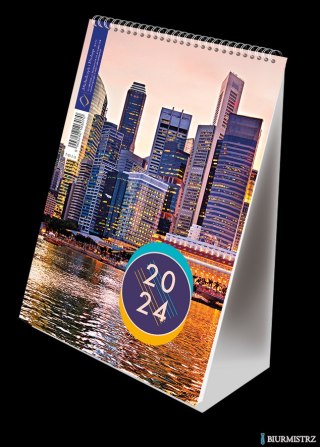 Kalendarz ze spiralką A5 - pionowy 2024 Michalczyk i Prokop T-101-3-18