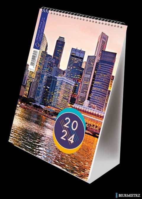 Kalendarz ze spiralką A5 - pionowy 2024 Michalczyk i Prokop T-101-3-18