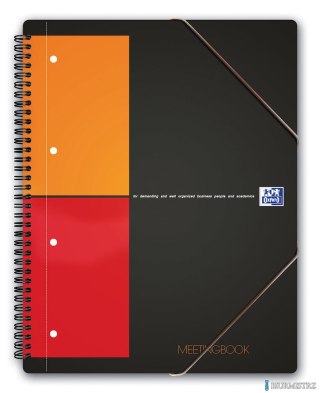 Kołonotatnik A4 80 kartek, kratka / tagi, INTERNATIONAL MEETINGBOOK, OXFORD, 100100362