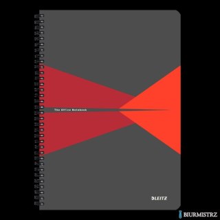 Kołonotatnik OFFICE A4 kratka czerwony 46470025 LEITZ