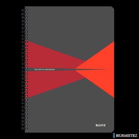 Kołonotatnik OFFICE A4 kratka czerwony 46470025 LEITZ