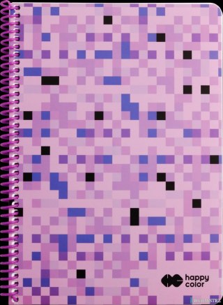 Kołonotatnik PIXI 2, A4, 80k, kratka, 80g/m2, Happy Color HA 4742 2030-PI2