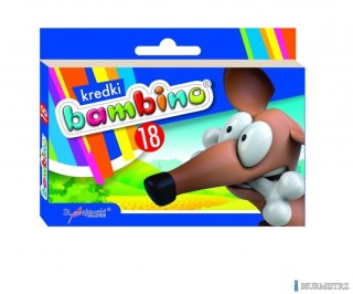 Kredki świecowe BAMBINO 18 kol.