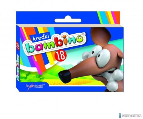 Kredki świecowe BAMBINO 18 kol.