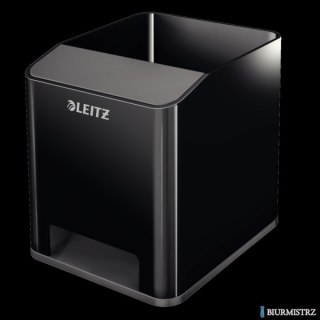 Kubek na długopisy LEITZ WOW czarny ze wzmacniaczem dźwięku 53630095