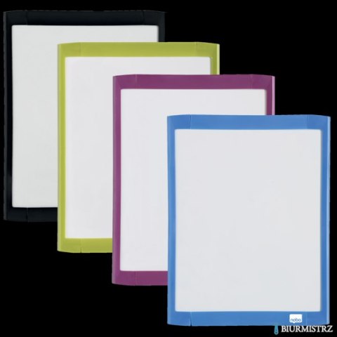 Magnetyczna tabliczka suchościeralna Nobo 216x280mm, zestaw, różne kolory 1903816