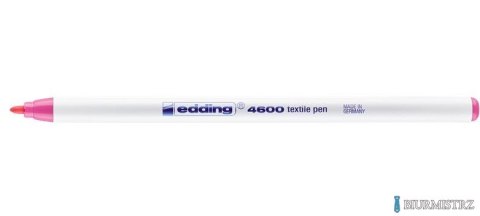 Marker do tkanin okrągła końcówka 1 mm różowy Edding 4600/009/R