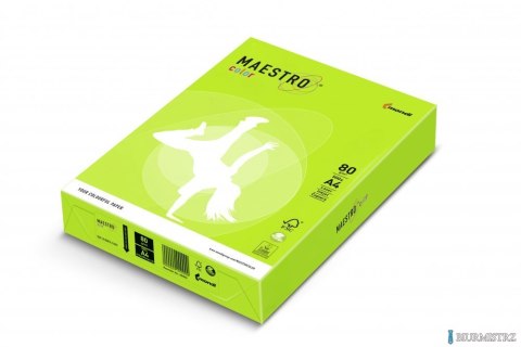 Papier xero MAESTRO COLOR A4 80g NEOGN neonowy odcień zielony