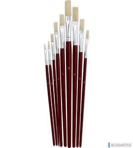 Pędzle 882B płaskie 9 szt., 9 szt. GRAND 170-1415