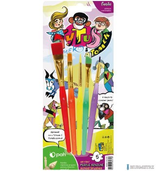 Pędzle GR-FB5T Fiorello 5 szt. Tytus, Romek i A"Tomek 170-2729