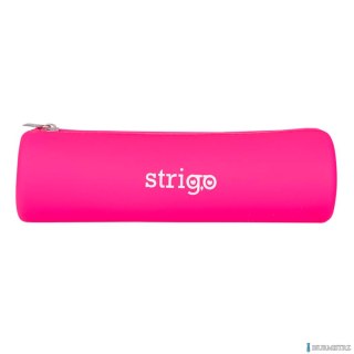 Piórnik silikonowy owalny różowy SSC059