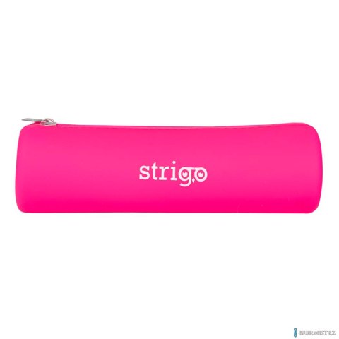 Piórnik silikonowy owalny różowy SSC059