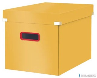 Pudełko do przechowywania Leitz C&S Cosy, duże, rozmiar L, żółte, 53470019