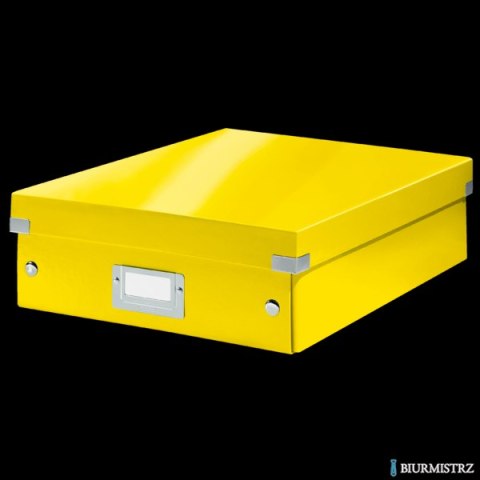 Pudło z przegródkami Leitz C&S, średnie, żółte 60580016