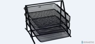 Stojak na dokumenty GR-069S czarny metalowy siatka GRAND 120-1117