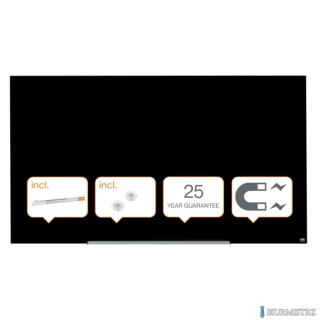 Szklana tablica Nobo Impression Pro 1900x1000mm, czarna 1905182