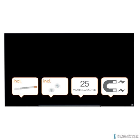 Szklana tablica Nobo Impression Pro 1900x1000mm, czarna 1905182