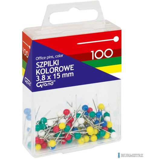 Szpilki Kolorowe 100 GRAND T4, 3, 8x15mm GRAND 110-1671