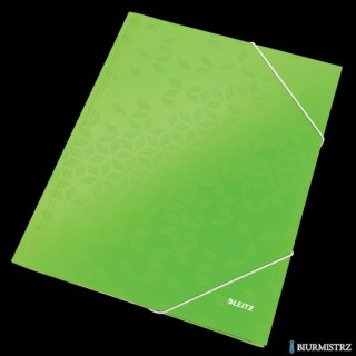 Teczka kartonowa z gumką LEITZ jasno zielona WOW 39820054