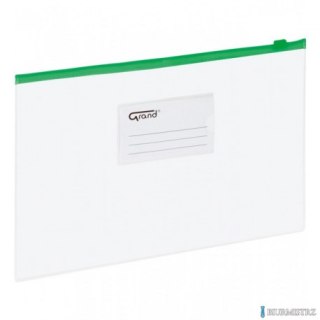 Teczka kopertowa zamek EC007B, zielona, A5 EAGLE 120-1473 suwak