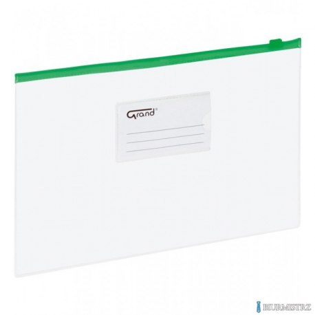 Teczka kopertowa zamek EC007B, zielona, A5 EAGLE 120-1473 suwak