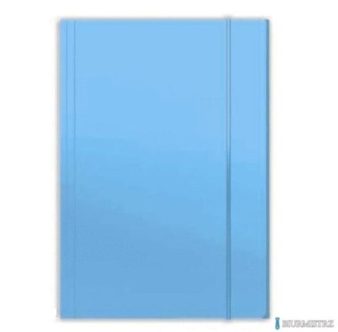 Teczka z gumką A4 PLUS błękit TADEO TT6626 niebieska