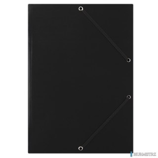 Teczka z gumką FEP01G-czarna DONAU gładka