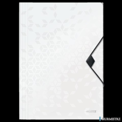 Teczka z gumką PP Leitz WOW, 15 mm, biała 45990001