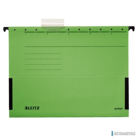 Teczki zawieszane z boczkami ALPHA, zielony, Leitz 19860155