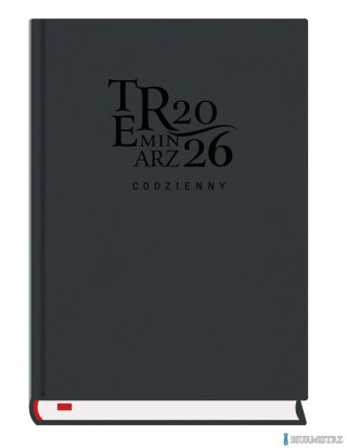 Terminarz Codzienny A5 2026 - czarny Michalczyk i Prokop T-255T-1V kalendarz dzienny (sb i nd na oddzielnych stronach)