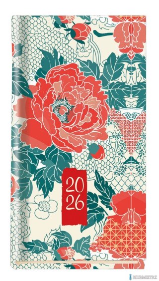 Terminarz Koliber 75x130mm 2026 Michalczyk i Prokop T-320-04 KALENDARZ tydzień na 2 stronach