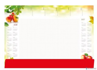 Terminarz - Planer A2 z listwą 2026 Gruszki Michalczyk i Prokop T-1-A2-3 kalendarz biuwar