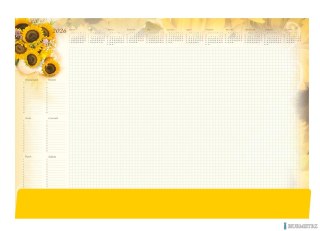 Terminarz - Planer A2 z listwą 2026 Słoneczniki Michalczyk i Prokop T-1-A2-5 kalendarz biuwar