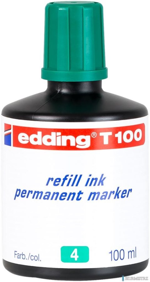 Tusz do markerów permanentnych 100 ml zielony Edding T100/004/Z